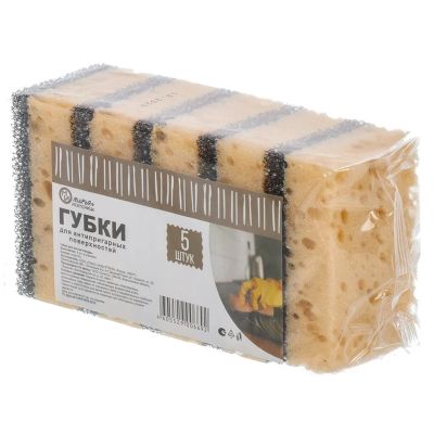 Лот: 24079449. Фото: 1. Губка для антипригарных поверхностей... Инвентарь для уборки