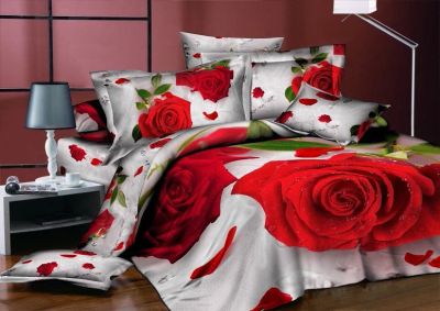 Лот: 4447264. Фото: 1. Постельное бельё из сатина 3D... Постельное бельё