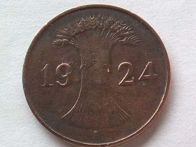 Лот: 19887004. Фото: 1. Монета Германии 1 рентенпфенниг... Германия и Австрия