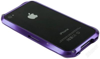 Лот: 2224072. Фото: 1. Бампер Cleave на iPhone 4/4s Алюминий... Чехлы, бамперы