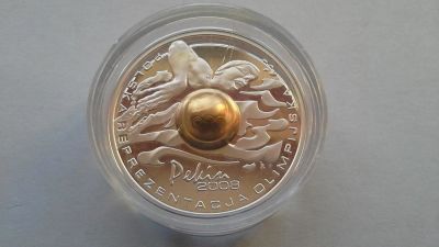 Лот: 7503370. Фото: 1. Польша 10 злотых 2008 год. Олимпиада... Сувенирные банкноты, монеты