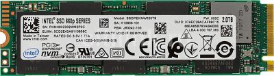 Лот: 17213690. Фото: 1. SSD накопитель INTEL 660P ssdpeknw020t8x1... SSD-накопители