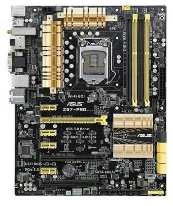 Лот: 4552548. Фото: 1. Мат.плата S1150 Z87 Asus Z87-PRO... Материнские платы