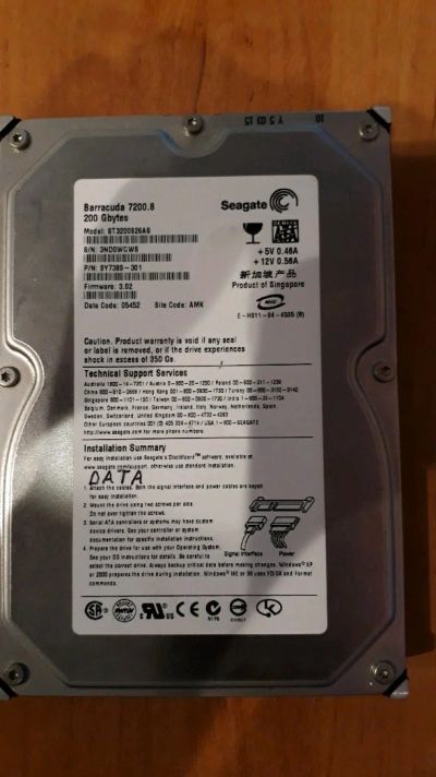 Лот: 12644813. Фото: 1. Жесткий диск 200гб. Жёсткие диски (HDD)