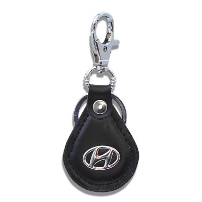 Лот: 20927081. Фото: 1. Брелок на ключ Hyundai кожа №2. Брелоки для ключей
