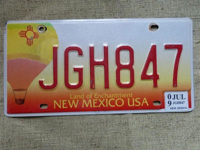 Лот: 1945975. Фото: 1. Номерной знак США (Нью Мексико... Госномера