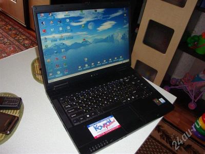 Лот: 441025. Фото: 1. Ноутбук КомпаК CeleronM 1,4 512... Ноутбуки
