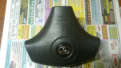 Лот: 2144447. Фото: 1. airbag в руль черный toyota corolla... Другое (автозапчасти)