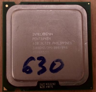 Лот: 6574967. Фото: 1. Процессор Pentium 4 630 3 Ггц... Процессоры