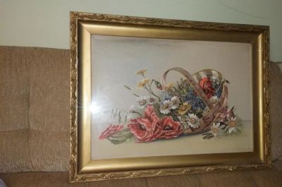 Лот: 5283424. Фото: 1. Вышивка гладью. Предметы интерьера и быта