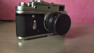 Лот: 24560862. Фото: 1. Фотоаппарат Зоркий-4К + комплектующие. Плёночные компактные