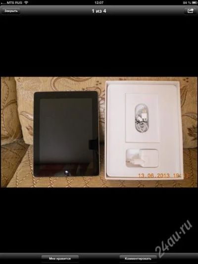 Лот: 2918388. Фото: 1. Apple iPad 4 / black / 16 Gb... Планшеты