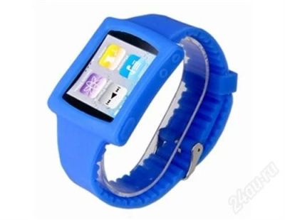 Лот: 1941947. Фото: 1. Ремешок для ipod nano 6 (Синий... Чехлы, бамперы