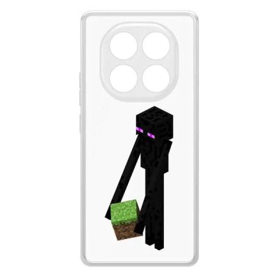 Лот: 25086462. Фото: 1. Чехол Krutoff Clear Case Minecraft... Чехлы, бамперы