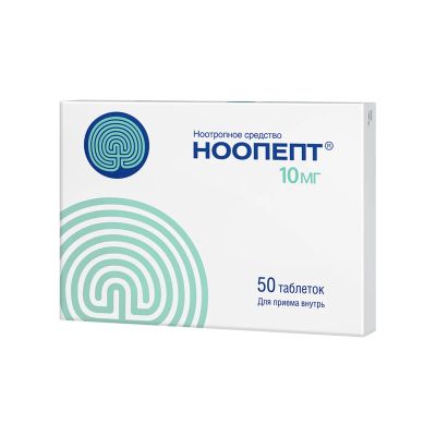 Лот: 23989739. Фото: 1. Ноопепт таб. 10мг №50. Лекарства