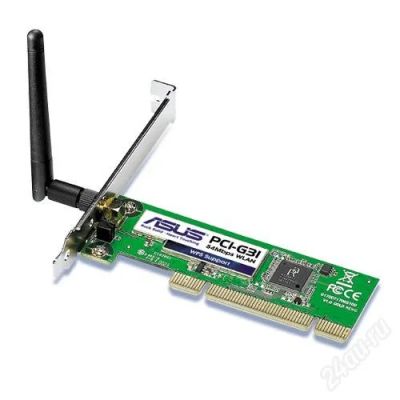 Лот: 2032482. Фото: 1. PCI адаптер Wi-Fi ASUS PCI-G31. WiFi, Bluetooth адаптеры