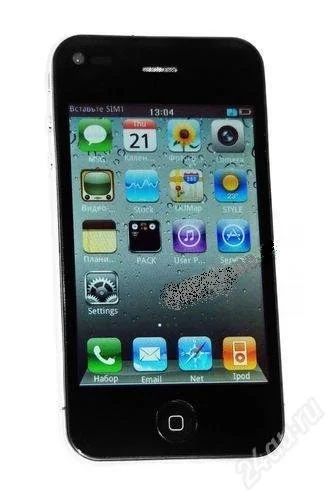 Лот: 891556. Фото: 1. iPhone 4G - 1sim, WiFi, Java... Кнопочные мобильные телефоны