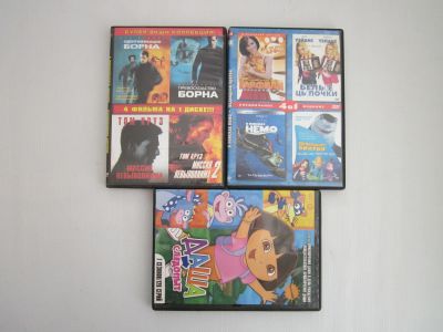 Лот: 18169070. Фото: 1. DVD с фильмами, м/ф. Цена за 3... Видеозаписи, фильмы