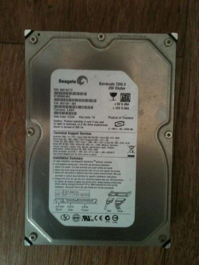Лот: 3038110. Фото: 1. жесткий диск винт на 250гб б/у... Жёсткие диски (HDD)