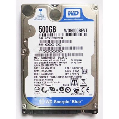 Лот: 15182725. Фото: 1. 500Gb жесткий диск для ноута Western... Жёсткие диски (HDD)