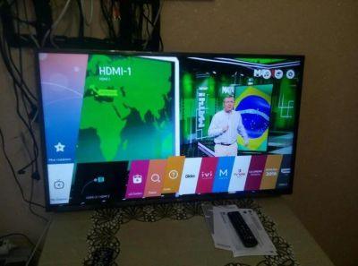 Лот: 11258578. Фото: 1. 43/110см lg 4ka smart-1200герцовый... Телевизоры