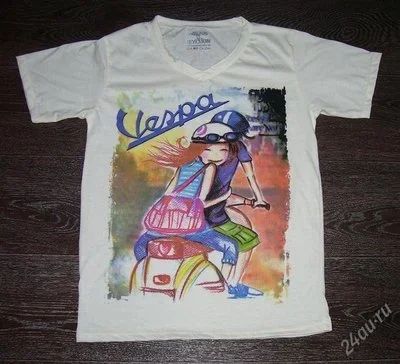 Лот: 1585979. Фото: 1. Футболка женская Vespa. Футболки, топы и майки