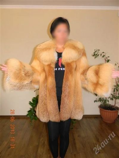 Лот: 2928843. Фото: 1. Шуба лисья, женская, размер 48... Верхняя одежда