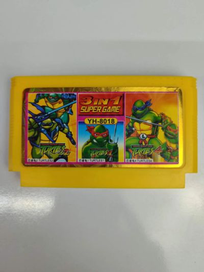 Лот: 21376697. Фото: 1. Картридж Dendy 3в1 YH8018 TURTLES... Электронные