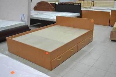 Лот: 4807845. Фото: 1. Кровать с ящиками. Кровати
