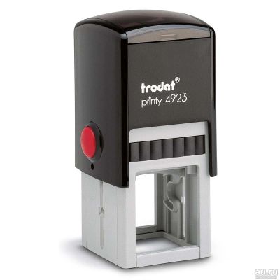 Лот: 14020310. Фото: 1. Trodat 4923 (30х30 мм) цвет черный... Печати, штампы, оснастки