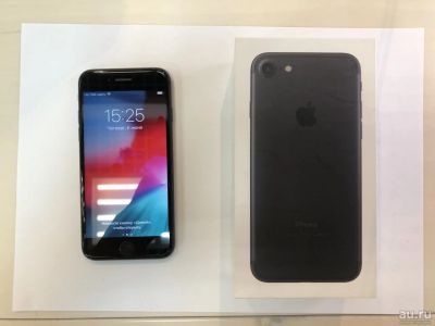 Лот: 13870025. Фото: 1. Телефон Apple iPhone 7 128Gb Black... Смартфоны