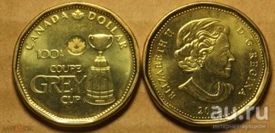 Лот: 16477060. Фото: 1. Канада 1 доллар 2012 - 100 лет... Америка