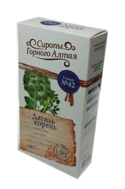 Лот: 14281763. Фото: 1. Сироп горный №42 «Дягиль корень... Напитки