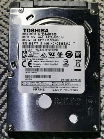 Лот: 18089173. Фото: 1. Внутренний жесткий диск, Toshiba... Жёсткие диски (HDD)