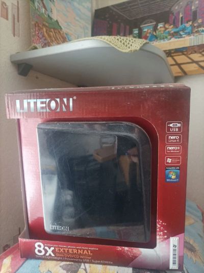 Лот: 18736389. Фото: 1. Пишущий привод liteon 8x external... Приводы CD, DVD, BR, FDD