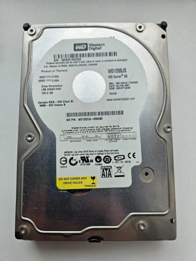 Лот: 25762839. Фото: 1. Жёсткий диск SATA 120 GB WD1200JS. Жёсткие диски (HDD)