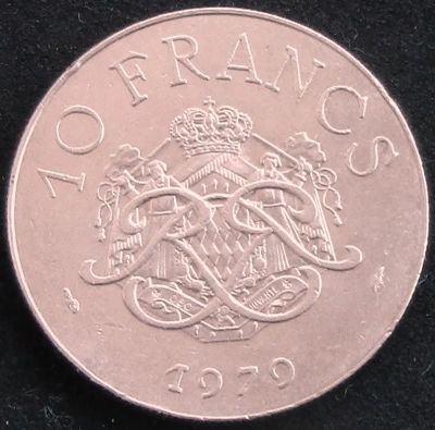 Лот: 6018464. Фото: 1. Монако 10 франков 1978-82гг... Европа