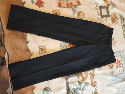 Лот: 17564275. Фото: 1. Брюки мужские черные р 42. Брюки, джинсы, шорты
