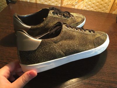 Лот: 9383366. Фото: 1. Кеды ZARA 43 Новые Золотые. Кеды, кроссовки, слипоны