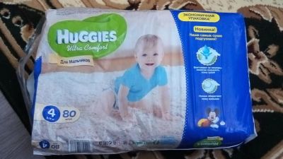 Лот: 11151072. Фото: 1. Подгузники Huggies Ultra Comfort... Детская гигиена