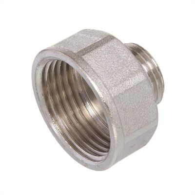 Лот: 24110494. Фото: 1. Переходник 1/2"х1", ш-г, никель... Фитинги, подводка