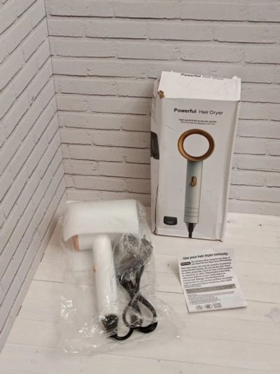 Лот: 25579740. Фото: 1. Фен Hair Dryer 1600 ватт рабочий. Укладка и стрижка волос, бритьё, эпиляция