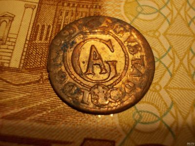 Лот: 15507281. Фото: 1. Медный солид Густава Адольфа 1625... Россия до 1917 года