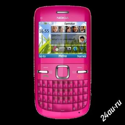 Лот: 1533855. Фото: 1. nokia c3-00 pink срочно. Кнопочные мобильные телефоны