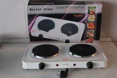 Лот: 2288752. Фото: 1. Электроплитка с двумя конфорками... Кухонная