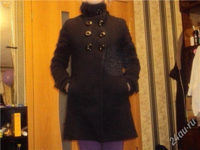 Лот: 1278776. Фото: 1. Пальто черное. Верхняя одежда
