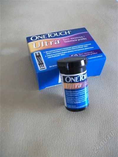 Лот: 1644619. Фото: 1. Тест-полоски ONE TOUCH ULTRA 75шт. Антисептики, защитные средства, медицинские маски