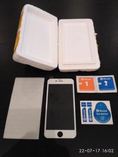 Лот: 10000112. Фото: 1. Защитное стекло 3D на iphone 6... Защитные стёкла, защитные плёнки