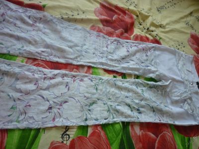 Лот: 2832340. Фото: 1. брюки летние белые 42- 44р ажурные. Брюки, шорты