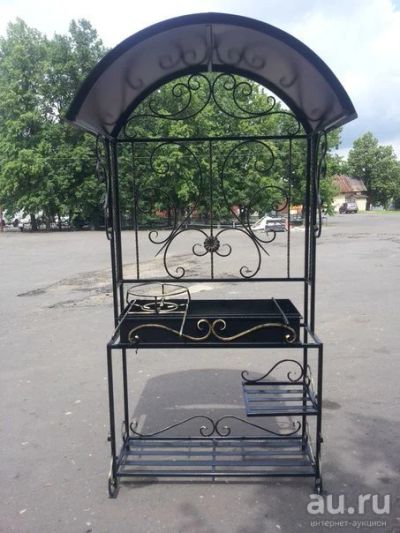 Лот: 8629544. Фото: 1. Мангал с элементами ковки. Мангалы, грили, коптильни